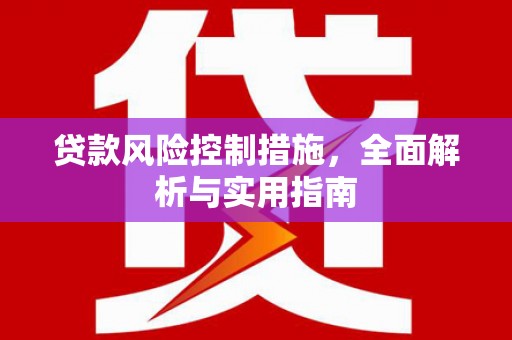 巴州贷款风险控制措施，全面解析与实用指南